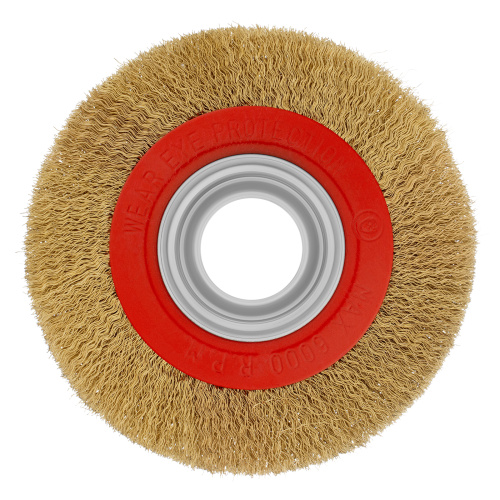 Щетка для точила, 150 мм, посадка 32 мм, плоская, латунированная витая проволока Matrix по ценам производителя в Уфе с доставкой по всей России