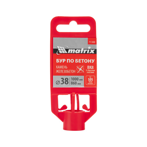 Бур по бетону, 38 х 1000 мм, SDS MAX c крестовой пластиной Matrix по ценам производителя в Уфе с доставкой по всей России