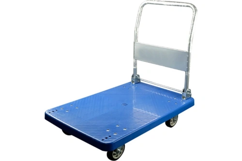 Тележка платформенная пластиковая 250 кг TOR PH250P (800х500) со складной ручкой (резина 125 мм) по ценам производителя в Уфе с доставкой по всей России