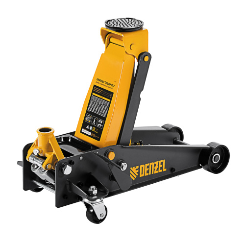 Домкрат гидравлический подкатной 3 т, с фиксатором, быстрый подъем, 135-480 мм, профессиональный Denzel по ценам производителя в Уфе с доставкой по всей России
