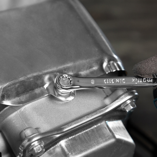 Набор ключей комбинированных, 6-22 мм, 12 шт, CrV, полированный хром Matrix по ценам производителя в Уфе с доставкой по всей России