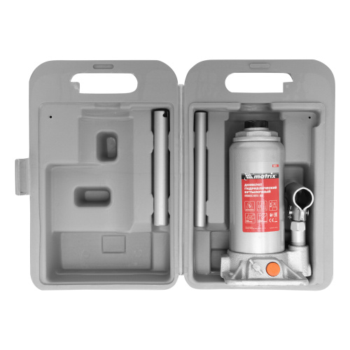 Домкрат гидравлический бутылочный, 5 т, h подъема 197-382 мм, в пластиковом кейсе Matrix по ценам производителя в Уфе с доставкой по всей России