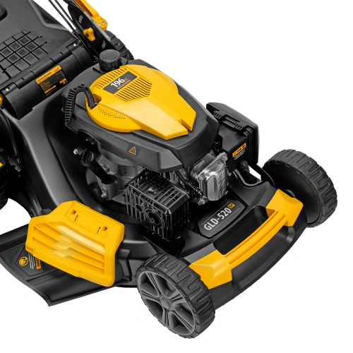 Газонокосилка бензиновая GLD-520SP, 196 куб.см, ширина 52 см, привод, 7 уровней,травосборник 60 л Denzel по ценам производителя в Уфе с доставкой по всей России