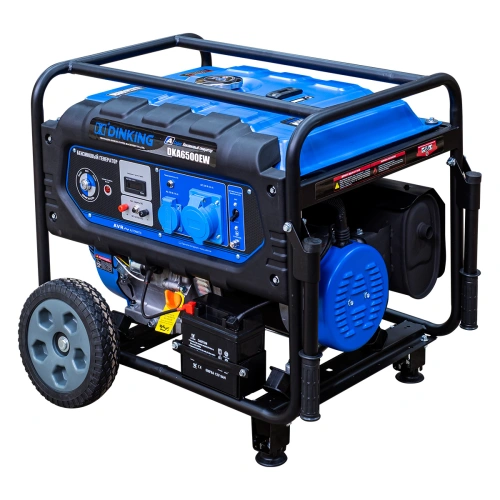 Генератор бензиновый Dinking DKA6500EW (6,5кВт, электростартер, 15лс, колёса) по ценам производителя в Уфе с доставкой по всей России