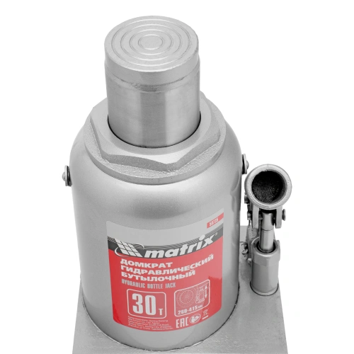 Домкрат гидравлический бутылочный, 30 т, высота подъема 260-415 мм Matrix купить в Москве с доставкой по всей России | ProtosMarket.ru