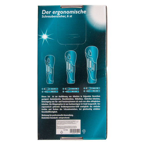 Набор отверток 6 шт, S2, трехкомпонентная рукоятка Gross по ценам производителя в Уфе с доставкой по всей России