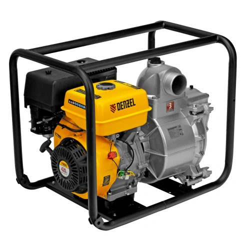 Мотопомпа бензиновая для грязной воды PX-80D, 15 л.с, 3", 1500 л/мин, глубина 8 м , напор 30 м Denzel по ценам производителя в Уфе с доставкой по всей России