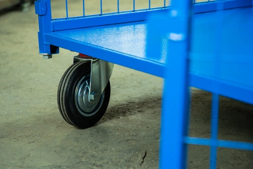 Тележка платформенная TOR ТП-3С (700х1200) с бортами из сетки и двумя ручками (колеса 160 мм) по ценам производителя в Уфе с доставкой по всей России