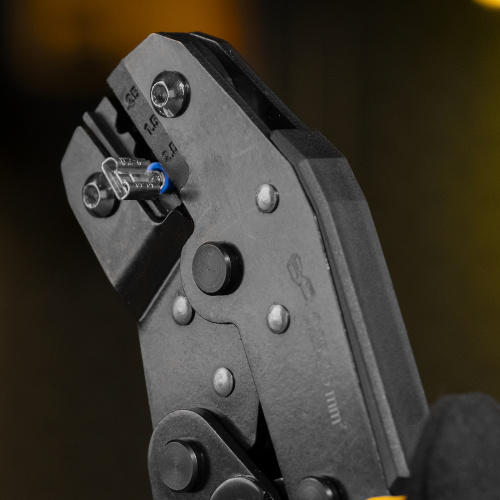 Клещи для обжима неизолированных наконечников НК и НВ, разъемов РП, 0,25 - 2,5 мм2 Denzel по ценам производителя в Уфе с доставкой по всей России