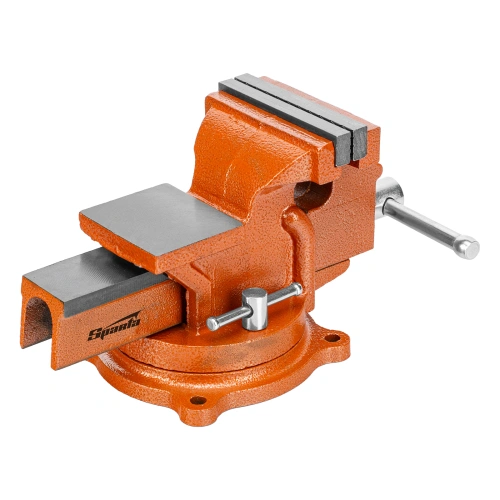 Тиски слесарные, 100 мм, поворотные, с наковальней Sparta по ценам производителя в Уфе с доставкой по всей России