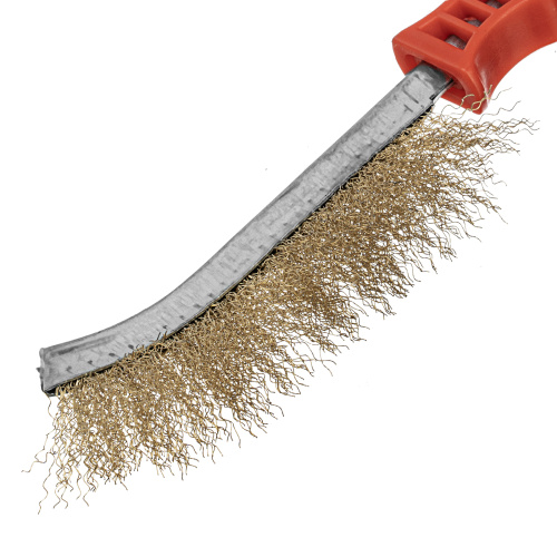 Щетка металлическая латунированная, пластиковая ручка Matrix по ценам производителя в Уфе с доставкой по всей России