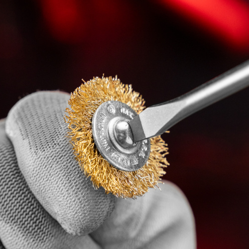 Набор щеток для дрели, 5 шт, 5 плоских 25-38-50-63-75 мм, со шпильками, металлические Matrix купить в Москве с доставкой по всей России | ProtosMarket.ru