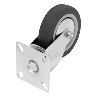 Колесо поворотное D 100 мм, крепление  платформенное Сибртех по ценам производителя в Уфе с доставкой по всей России