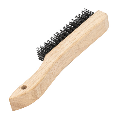 Щетка зачистная пятирядная, закаленная прямая проволока с деревянной ручкой Сибртех по ценам производителя в Уфе с доставкой по всей России