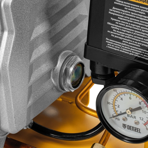 Компрессор воздушный, прямой привод DC1500/50, 1.5 кВт, 50 литров, 220 л/мин Denzel по ценам производителя в Уфе с доставкой по всей России