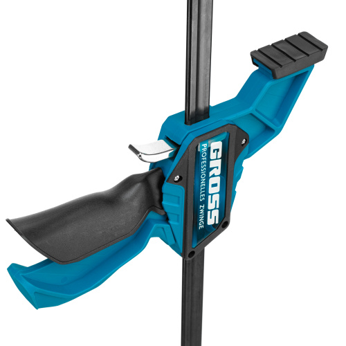 Струбцина реечная, быстрозажимная, пистолетного типа, пошаговый механизм, пластиковый корпус, 900 мм Gross по ценам производителя в Уфе с доставкой по всей России