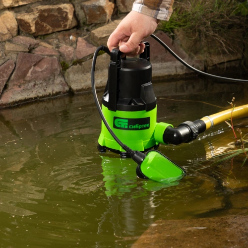 Дренажный насос для грязной воды СДН450-35, 450 Вт, напор 5.5 м, 8000 л/ч Сибртех по ценам производителя в Уфе с доставкой по всей России