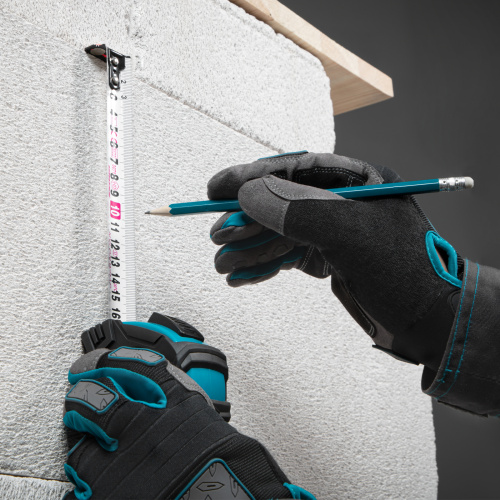 Рулетка Magnetisch 5 м х 25 мм,обрезиненный корпус,автоматическая фиксация,Нейлоновое покрытиеытие,зацеп с магнитом Gross по ценам производителя в Уфе с доставкой по всей России