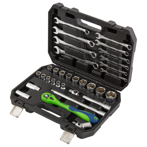 Набор инструментов 32 предмета, CrV, 1/2" Сибртех по ценам производителя в Уфе с доставкой по всей России