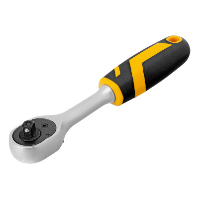 Ключ-трещотка 1/4", 90 зубьев, с быстрым сбросом, CrV Denzel по ценам производителя в Уфе с доставкой по всей России