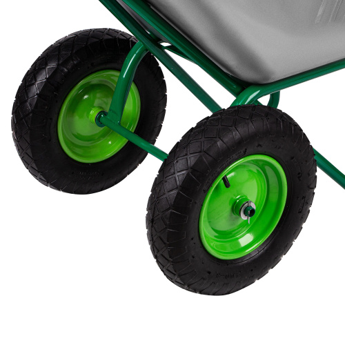 Тачка садово-строительная, 2-х колесная, усиленная, грузоподъемность 320 кг, объем 100 л по ценам производителя в Уфе с доставкой по всей России