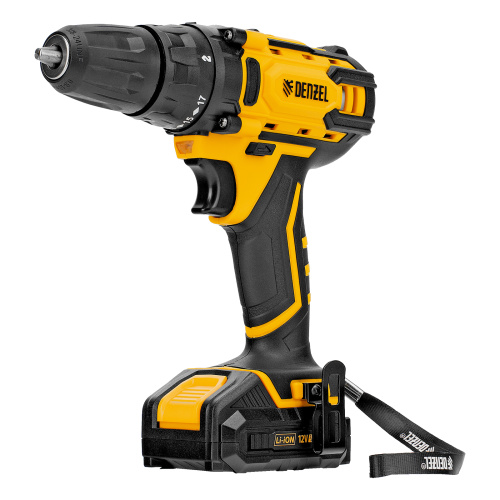 Дрель-шуруповерт аккумуляторная CDL-12-02BM, Li-Ion, 12 В, 2 акк. Denzel по ценам производителя в Уфе с доставкой по всей России