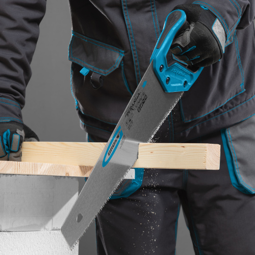 Ножовка по дереву "Piranha", 400 мм, 7-8 TPI, зуб-3D, каленый зуб, двухкомпонентная рукоятка Gross по ценам производителя в Уфе с доставкой по всей России