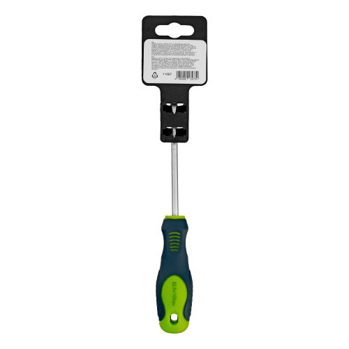 Отвертка, SL5 х 100 мм, CrV, двухкомпонентная рукоятка Сибртех по ценам производителя в Уфе с доставкой по всей России