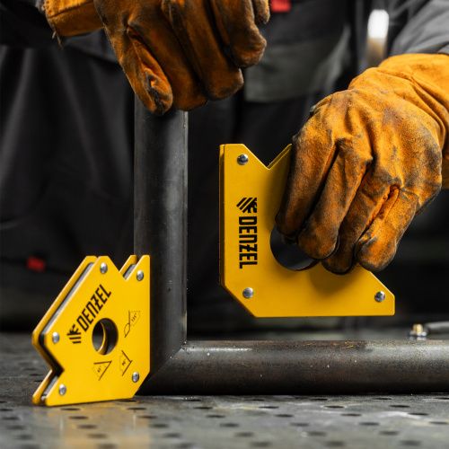 Фиксатор магнитный для сварочных работ усилие 75 LB Denzel по ценам производителя в Уфе с доставкой по всей России