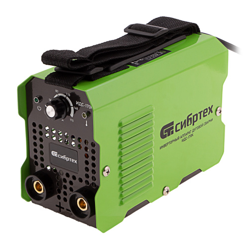 Инверторный аппарат дуговой сварки ИДС-170K, 170 А, ПВ 80%, диаметр электрода 1,6-3,2 мм Сибртех по ценам производителя в Уфе с доставкой по всей России