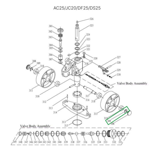 Стопорное кольцо крепления рулевых колес для гидравлических тележек AC25, DF25, JC20, AC30 по ценам производителя в Уфе с доставкой по всей России