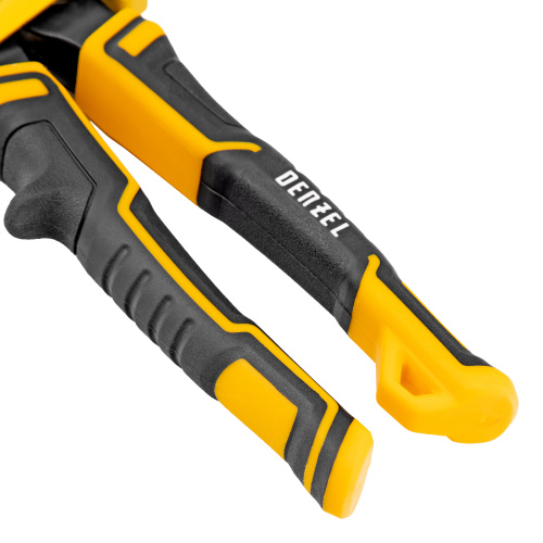 Ножницы по металлу, 315 мм, прямой проходной рез, сталь-CrMo, трехкомпонентные рукоятки Denzel по ценам производителя в Уфе с доставкой по всей России