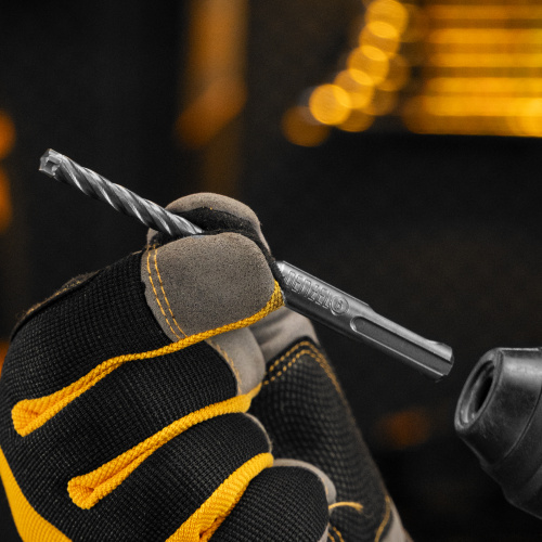 Бур по бетону, цельная крестовая пластина, 6x115 мм, SDS PLUS Denzel по ценам производителя в Уфе с доставкой по всей России