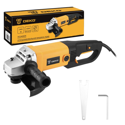 Углошлифовальная машина (УШМ) DEKO AG2400DK, 230мм, 2400 Вт по ценам производителя в Уфе с доставкой по всей России