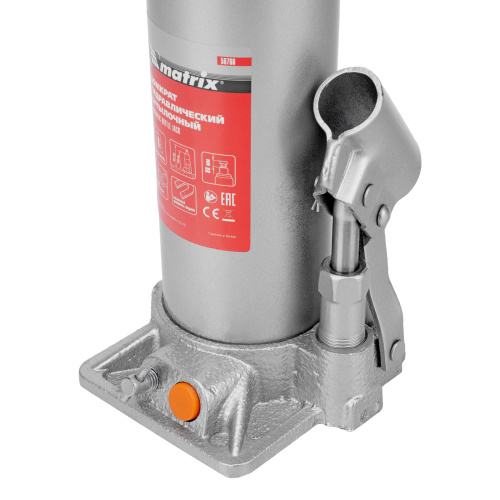 Домкрат гидравлический бутылочный, 8 т, h подъема 230-457 мм Matrix по ценам производителя в Уфе с доставкой по всей России