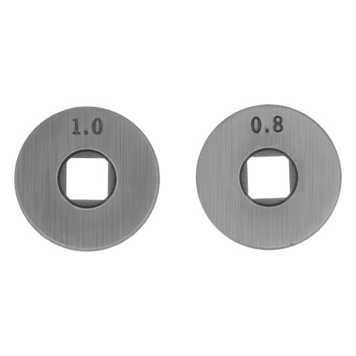 Подающий ролик, U профиль зубчатый под флюсовую проволоку 0,8-1мм посадка квадрат, 2 шт Denzel по ценам производителя в Уфе с доставкой по всей России