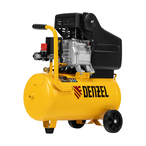Компрессор воздушный DC1500/24, прямой привод, 1.5 кВт, 24 литра, 220 л/мин Denzel по ценам производителя в Уфе с доставкой по всей России