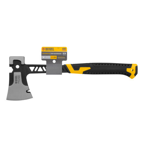Топор цельнокованый 600 г, двухкомпонентная обрезиненная рукоятка Denzel по ценам производителя в Уфе с доставкой по всей России