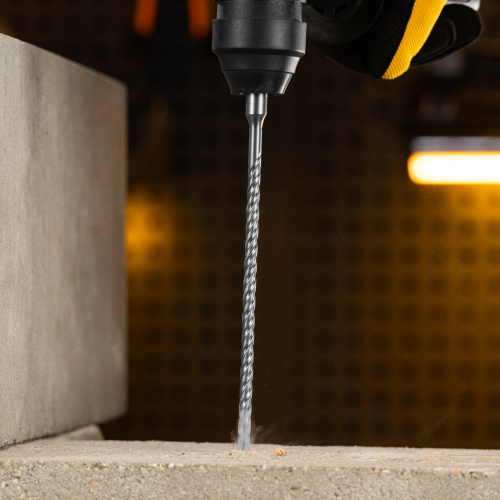 Бур по бетону, цельная крестовая пластина, 6x215 мм, SDS PLUS Denzel по ценам производителя в Уфе с доставкой по всей России