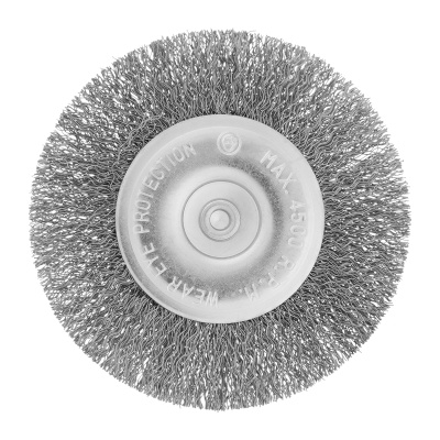 Щетка для дрели 100 мм, плоская со шпилькой, витая проволока Сибртех по ценам производителя в Уфе с доставкой по всей России