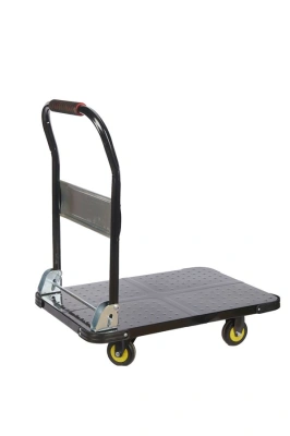 Тележка платформенная 600 кг TOR PH600 (720х470) со складной ручкой (пластиковые колеса 100 мм) по ценам производителя в Уфе с доставкой по всей России