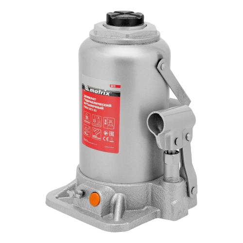 Домкрат гидравлический бутылочный, 20 т, h подъема 244-449 мм Matrix по ценам производителя в Уфе с доставкой по всей России