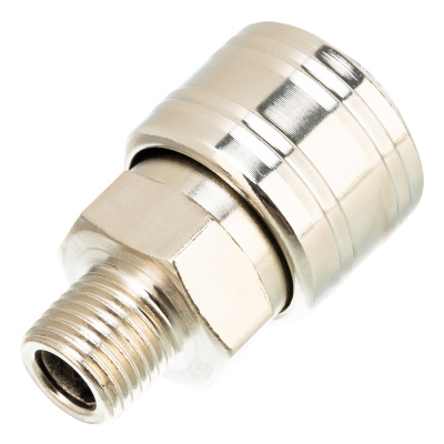 Муфта универсальная быстросъемная ("мама") 1/4, внешняя резьба, 2 шт, Stels по ценам производителя в Уфе с доставкой по всей России