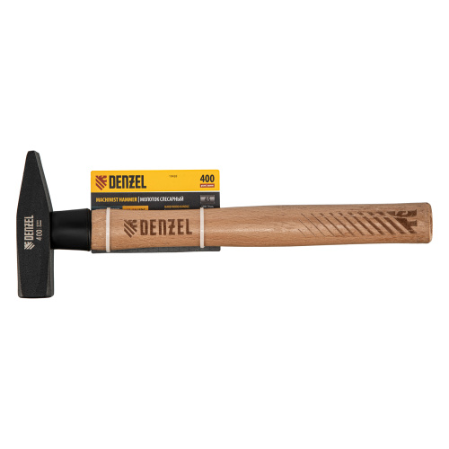 Молоток слесарный, 400 г, кованый квадратный боек, буковая рукоятка Denzel по ценам производителя в Уфе с доставкой по всей России