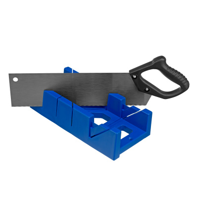 Стусло пластиковое, синее, 4 угла для запила, пила 350 мм Сибртех по ценам производителя в Уфе с доставкой по всей России