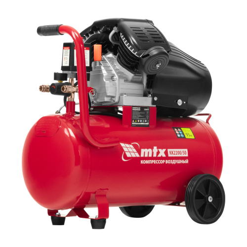 Компрессор воздушный КК-2200/50, 2,2 кВт, 350 л/мин, 50 л, прямой привод, масляный MTX по ценам производителя в Уфе с доставкой по всей России