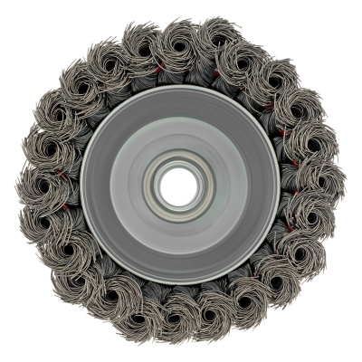 Щетка для УШМ, 100 мм, М14, "чашка", крученая проволока 0.35 мм Matrix по ценам производителя в Уфе с доставкой по всей России