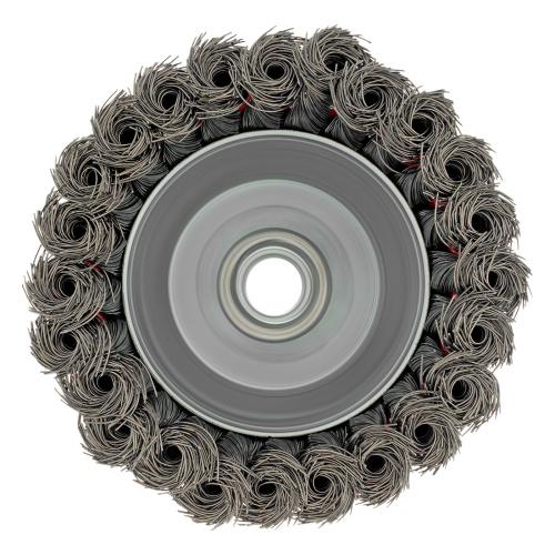 Щетка для УШМ, 100 мм, М14, "чашка", крученая проволока 0.35 мм Matrix по ценам производителя в Уфе с доставкой по всей России