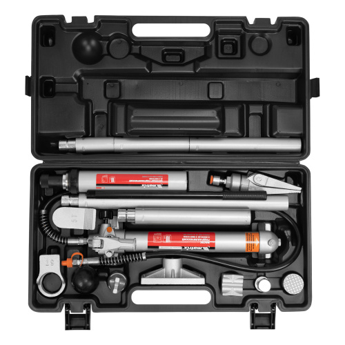Растяжка гидравлическая, 10 т, набор из 17 предметов, 7 сменных насадок, в пластиковом кейсе Matrix по ценам производителя в Уфе с доставкой по всей России