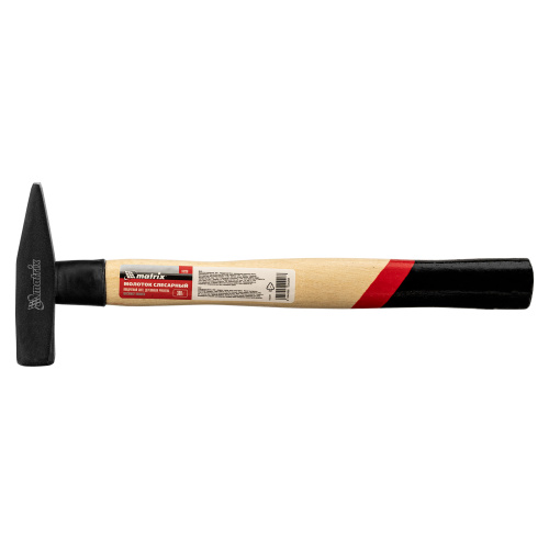 Молоток слесарный, 300 г, квадратный боек, деревянная рукоятка Matrix по ценам производителя в Уфе с доставкой по всей России